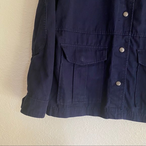 GAP removable faux fur military jacket SZ M - Picture 12 of 15